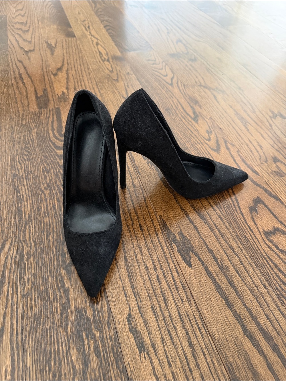 SHEIN Black Pointed Toe Stiletto Heels